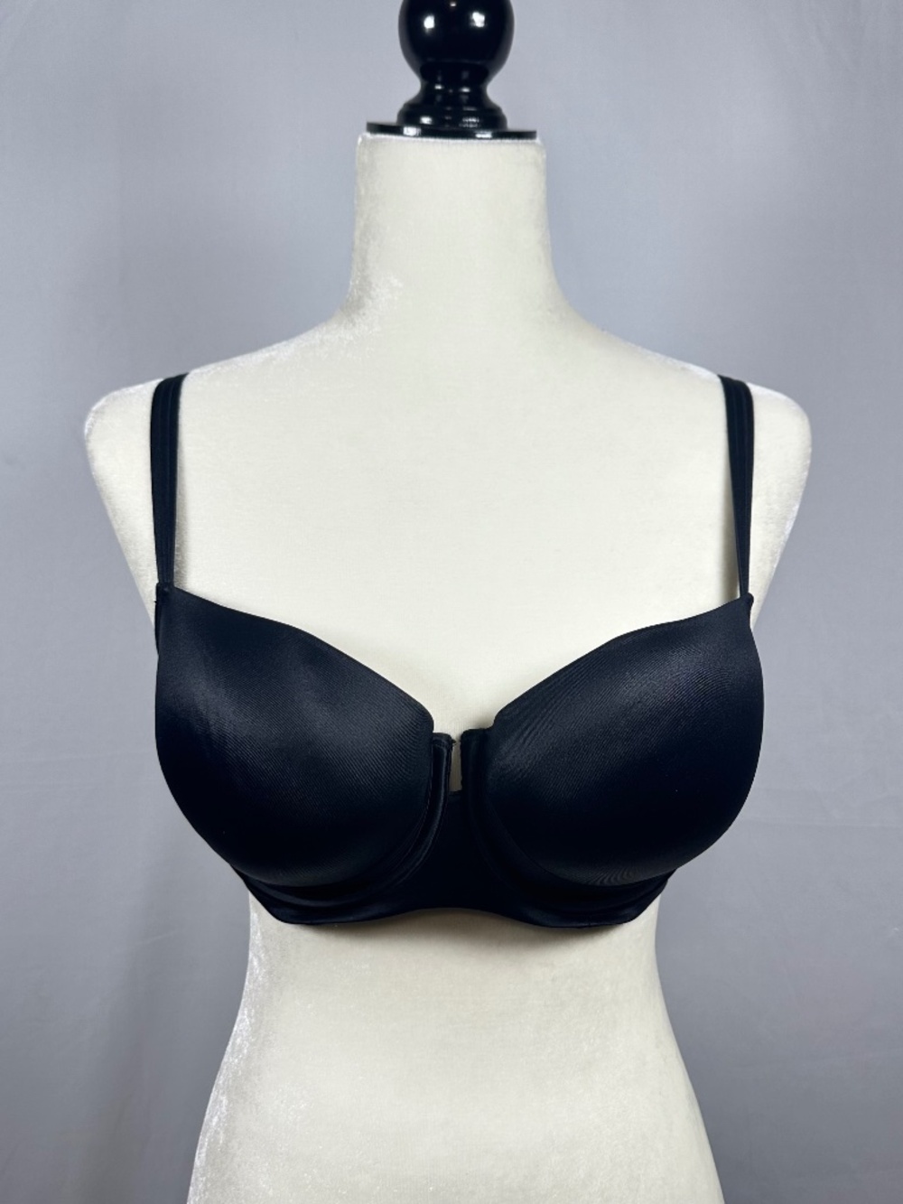 Soma Cooling Balconette Black Bra Triple Elastic Straps Women's Size 34DDD